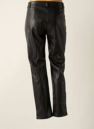 Pantalon droit fermeture zippée sous rabat boutonné taille normale noir ONLY femme