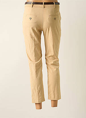 Pantalon 7/8 stretch taille normale beige MANGO femme