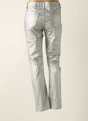 Pantalon slim tissage enduit taille normale gris LITTLE FORTUNE femme