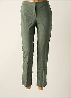 Pantalon 7/8 vert MANGO pour femme