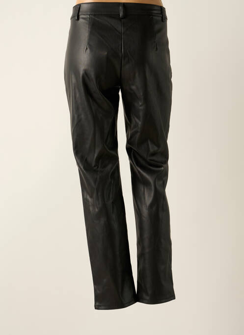 Pantalon droit fermeture zippée sous rabat boutonné taille normale noir ONLY femme