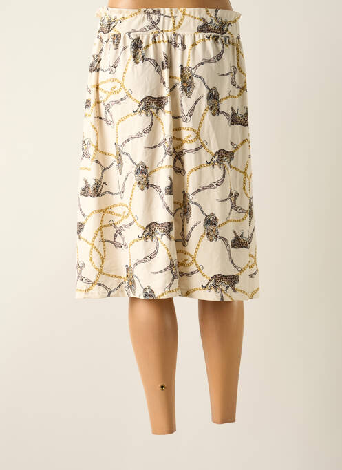 Jupe mi-longue beige HAILYS femme