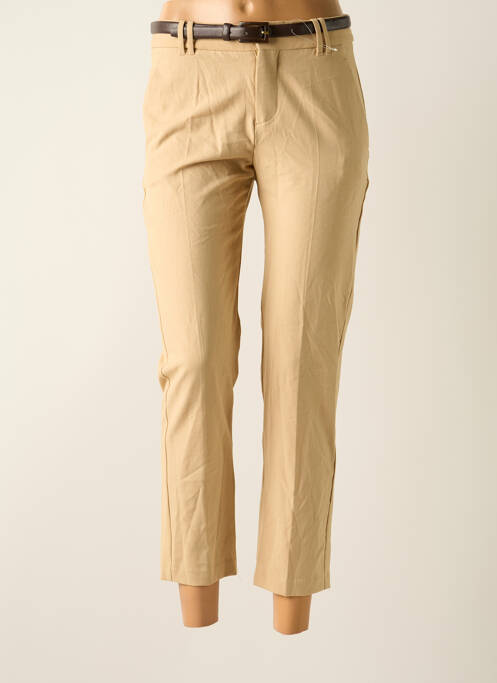 Pantalon 7/8 beige MANGO pour femme