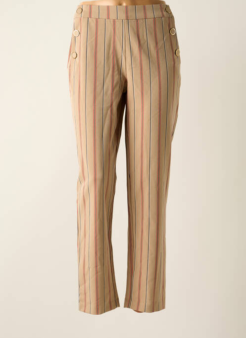 Pantalon droit beige VILA pour femme