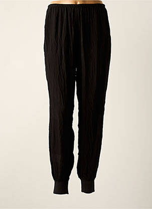 Pantalon droit taille haute taille haute noir MANGO femme