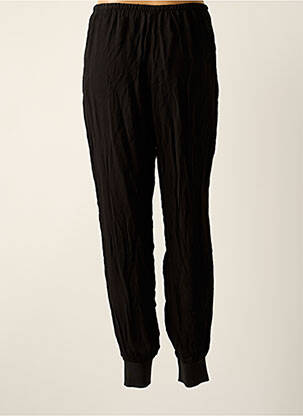 Pantalon droit taille haute taille haute noir MANGO femme