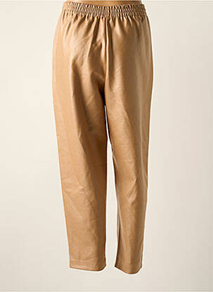 Pantalon droit stretch taille haute beige VILA femme