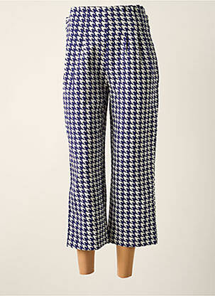 Pantacourt taille haute taille haute bleu JACQUELINE DE YONG femme