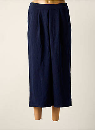 Pantacourt taille haute taille haute bleu FRANSA femme