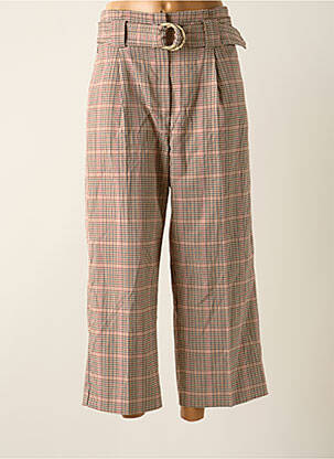Pantalon 7/8 taille haute taille haute rose MANGO femme