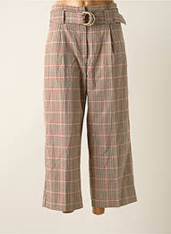 Pantalon 7/8 taille haute taille haute rose MANGO femme