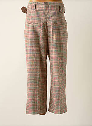Pantalon 7/8 taille haute taille haute rose MANGO femme