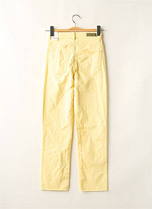 Pantalon 7/8 taille haute taille haute jaune JDY femme