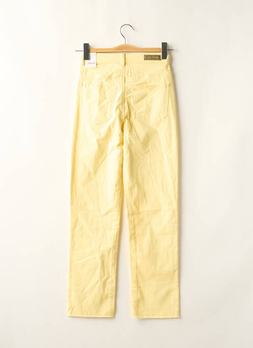 Pantalon 7/8 taille haute taille haute jaune JDY femme
