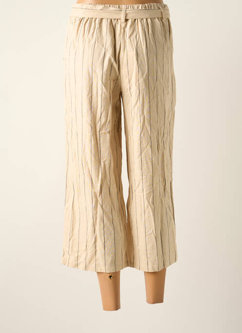 Pantacourt beige VILA pour femme