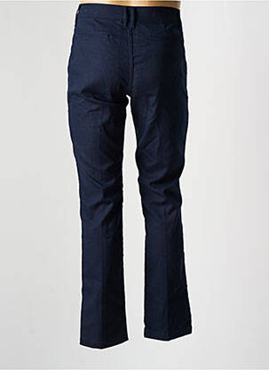 Pantalon chino fermeture zippée sous rabat avec crochet taille normale bleu R.EV 1703 BY REMCO EVENPOEL  homme