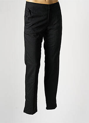 Pantalon chino fermeture zippée sous rabat avec crochet taille normale noir BRUCE & BUTLER  homme