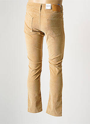 Pantalon slim tissage velours taille basse beige JACK & JONES homme