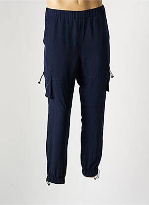 Pantalon cargo resserrée sur le bas taille normale bleu CEMI BY MICHEL homme