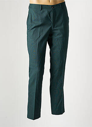 Pantalon chino fermeture zippée sous rabat boutonné vert JACK & JONES homme