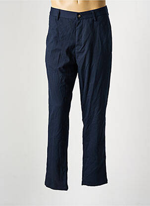 Pantalon chino tissage popeline taille normale bleu BRUCE & BUTLER  homme