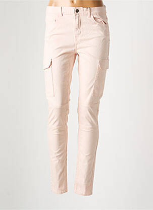 Pantalon cargo slim taille normale rose PIECES femme
