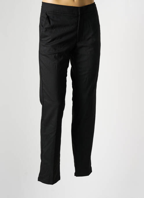 Pantalon chino fermeture zippée sous rabat avec crochet taille normale noir BRUCE & BUTLER  homme