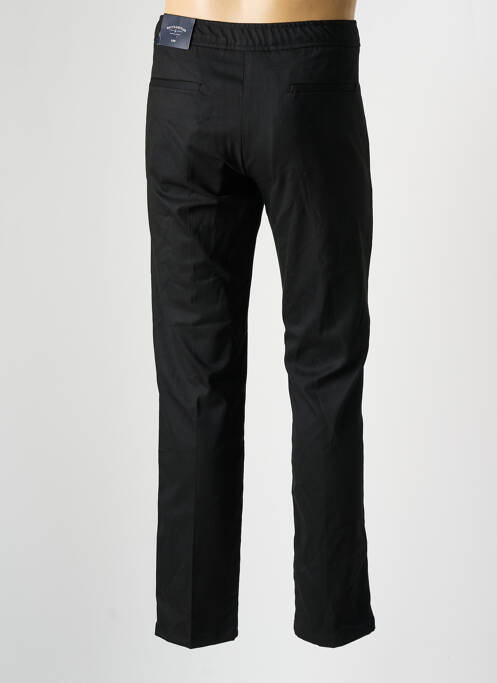 Pantalon chino fermeture zippée sous rabat avec crochet taille normale noir BRUCE & BUTLER  homme