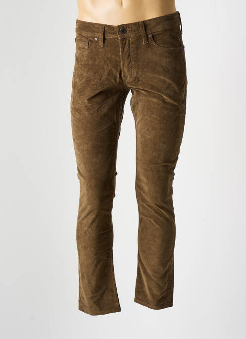 Pantalon slim marron JACK & JONES pour homme