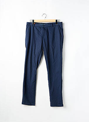 Pantalon slim fermeture zippée sous rabat boutonné bleu CYCLO CLUB MARCEL  homme