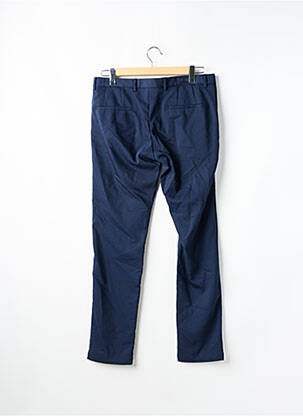 Pantalon slim fermeture zippée sous rabat boutonné bleu CYCLO CLUB MARCEL  homme