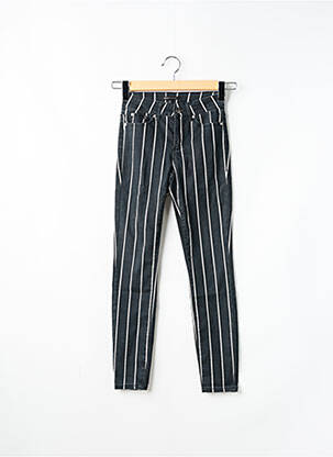 Pantalon slim taille haute taille haute noir ONLY femme
