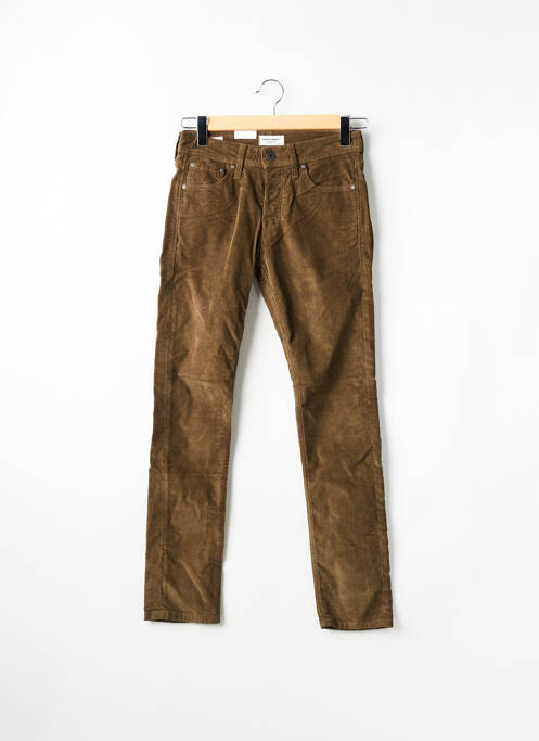 Pantalon slim marron JACK & JONES pour homme