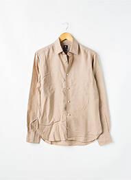 Chemise manches longues manches longues beige BOGGI MILANO homme
