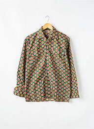 Chemise manches longues poches vert CAMILLE homme