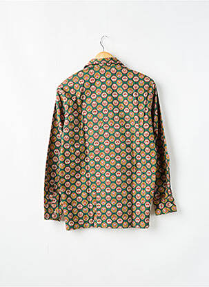 Chemise manches longues poches vert CAMILLE homme