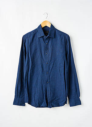 Chemise manches longues manches longues bleu MASSIMO DUTTI homme