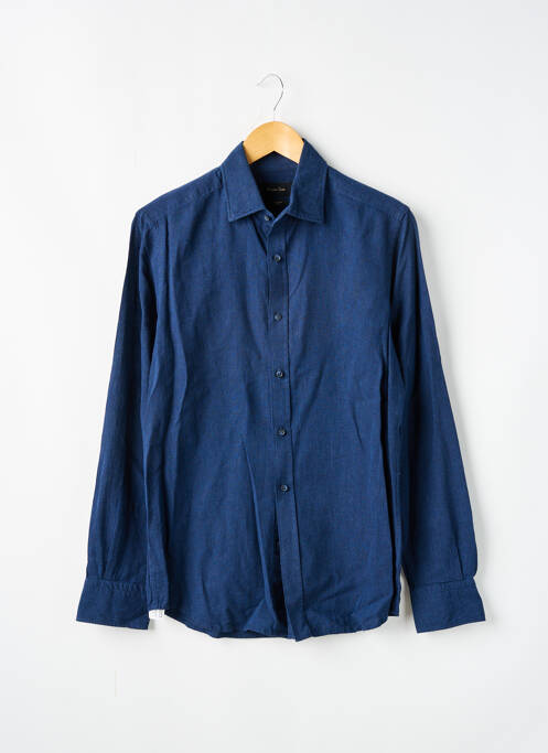 Chemise manches longues manches longues bleu MASSIMO DUTTI homme