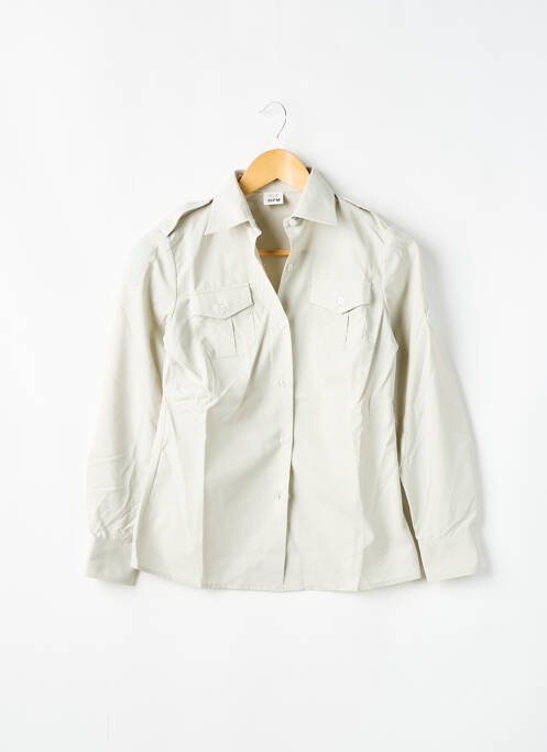 Chemise manches longues beige SANS MARQUE pour homme