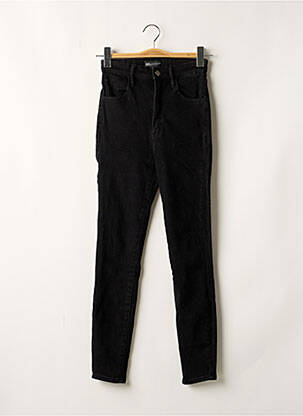 Jeans coupe slim stretch taille haute noir ZARA femme