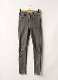 Jeans coupe slim stretch taille normale gris TOPSHOP femme