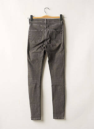 Jeans coupe slim stretch taille normale gris TOPSHOP femme