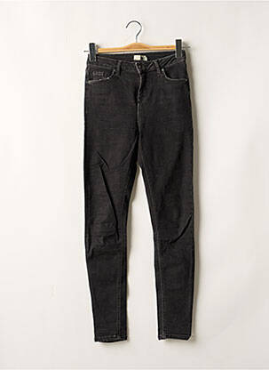 Jeans coupe slim stretch taille haute noir TOPSHOP femme