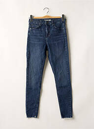 Jeans coupe slim stretch taille haute bleu TOPSHOP femme