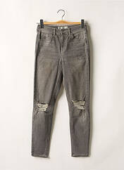 Jeans coupe slim gris TOPSHOP pour femme seconde vue