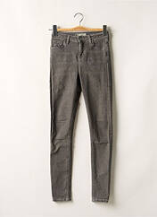 Jeans coupe slim gris TOPSHOP pour femme seconde vue