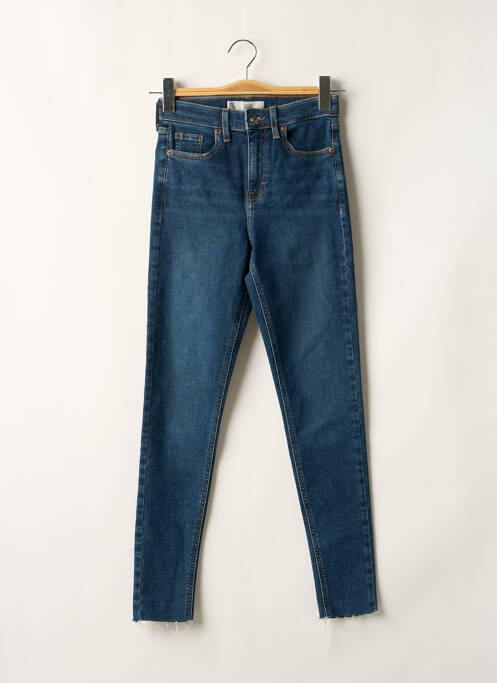 Jeans coupe slim bleu TOPSHOP pour femme