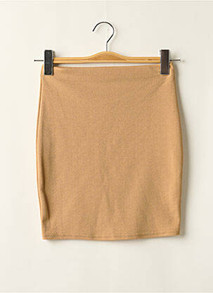 Jupe courte taille élastique beige PRETTY LITTLE THING femme