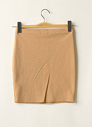 Jupe courte taille élastique beige PRETTY LITTLE THING femme