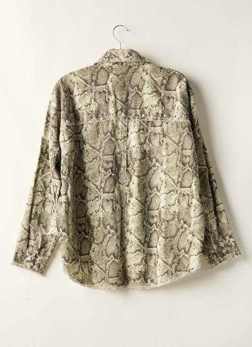 Veste casual coupe droite beige ZARA femme